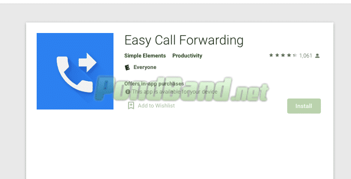 Easy Call Forwarding