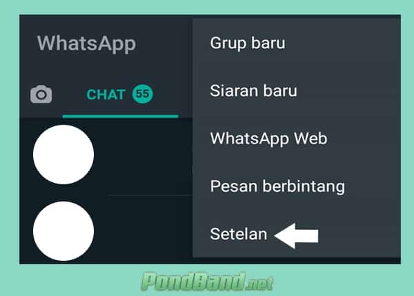 Cara Mengganti Tema WhatsApp original